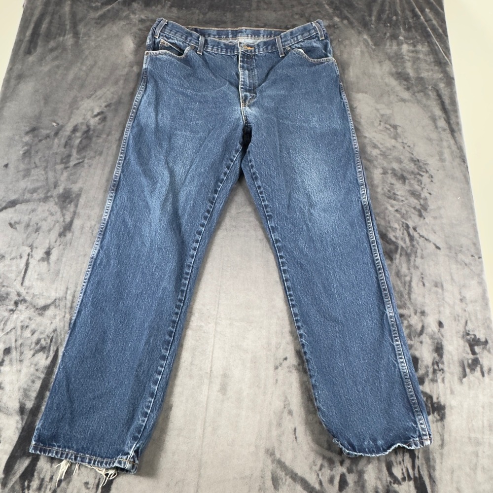 Dickies Jeans Mens 40x32 Blue Straight Leg Denim Workwear 9393RNB